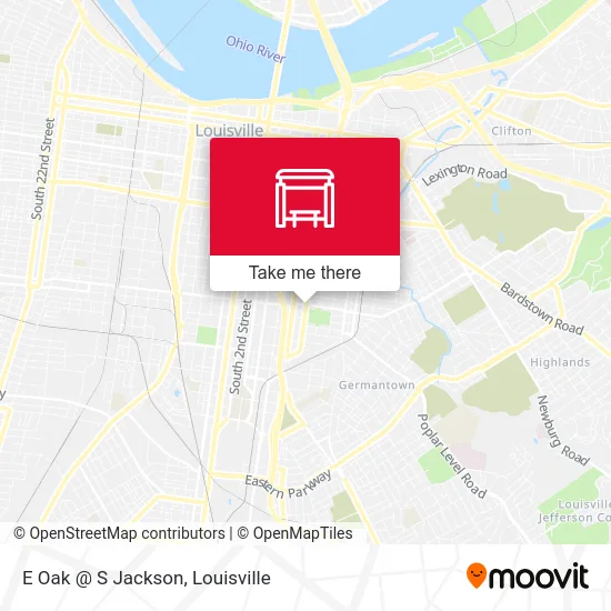 E Oak @ S Jackson map