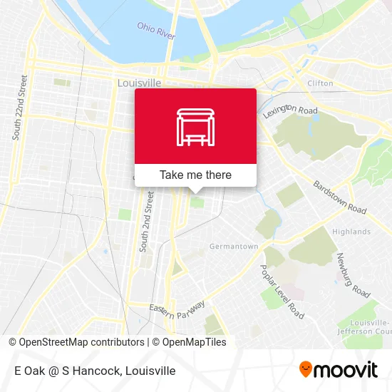 E Oak @ S Hancock map