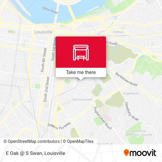 E Oak @ S Swan map