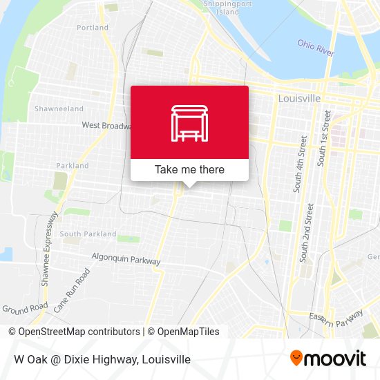 W Oak @  Dixie Highway map
