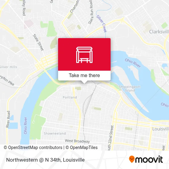 Northwestern @ N 34th map