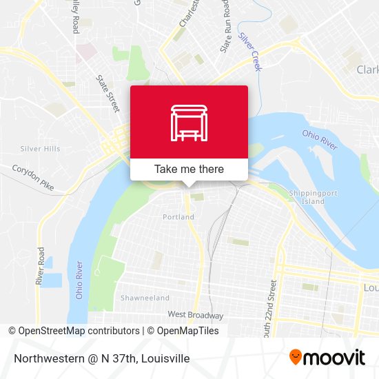Northwestern @ N 37th map