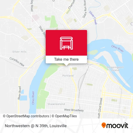 Northwestern @ N 39th map
