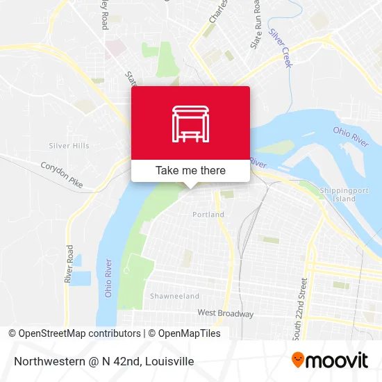 Northwestern @ N 42nd map