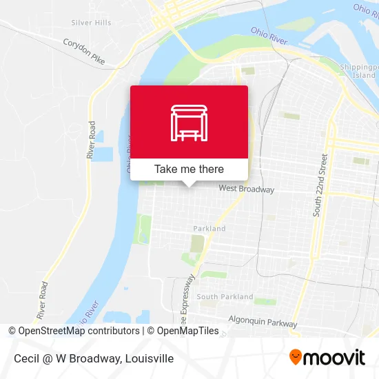 Cecil @ W Broadway map