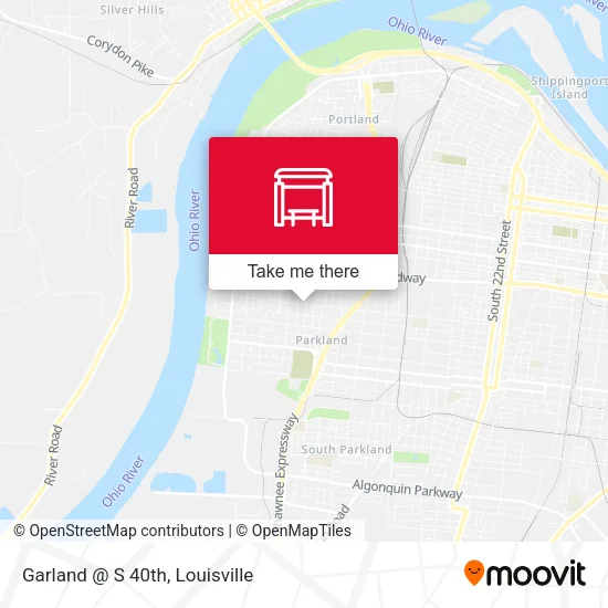 Garland @ S 40th map