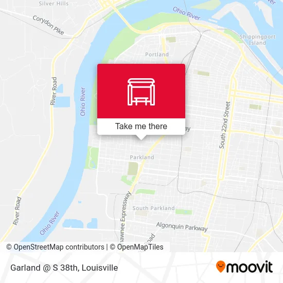 Garland @ S 38th map