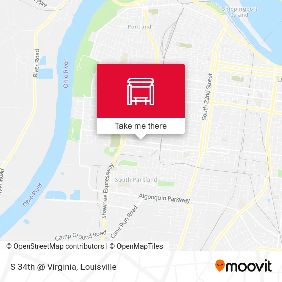 S 34th @ Virginia map