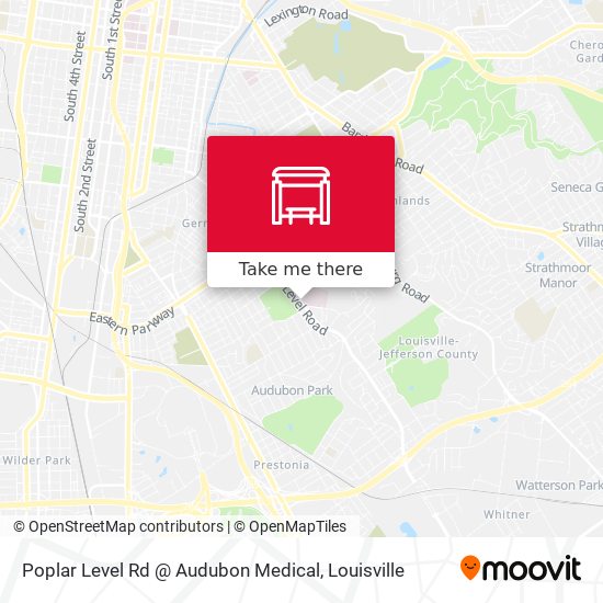 Poplar Level Rd @ Audubon Medical map