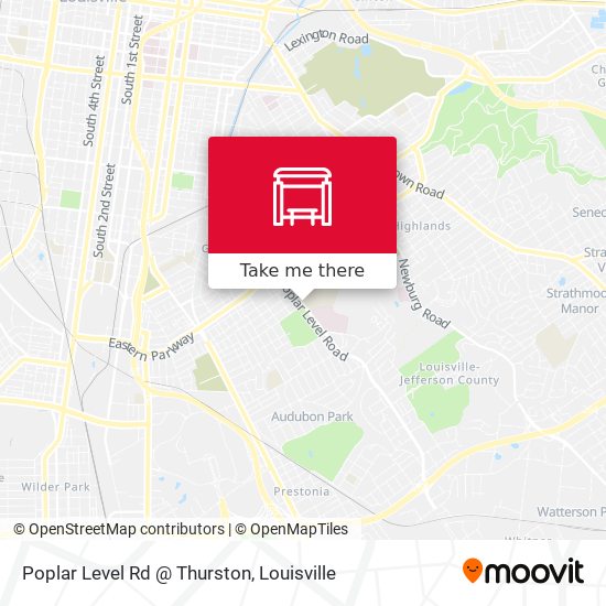 Poplar Level Rd @ Thurston map