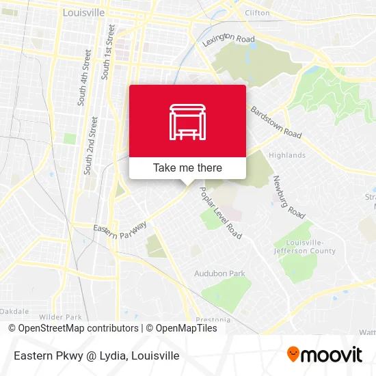 Eastern Pkwy @ Lydia map