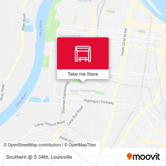 Southern @ S 34th map