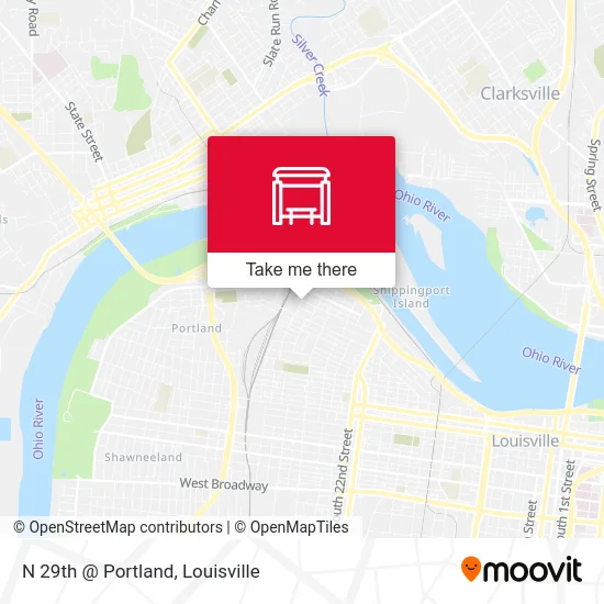 N 29th @ Portland map