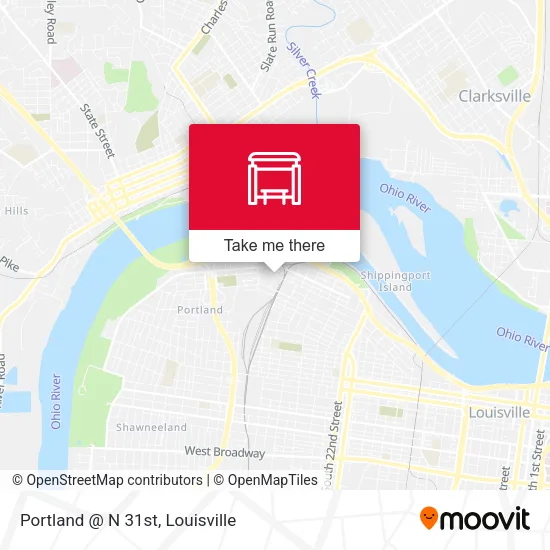 Portland @ N 31st map