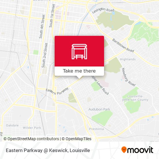 Mapa de Eastern Parkway @ Keswick