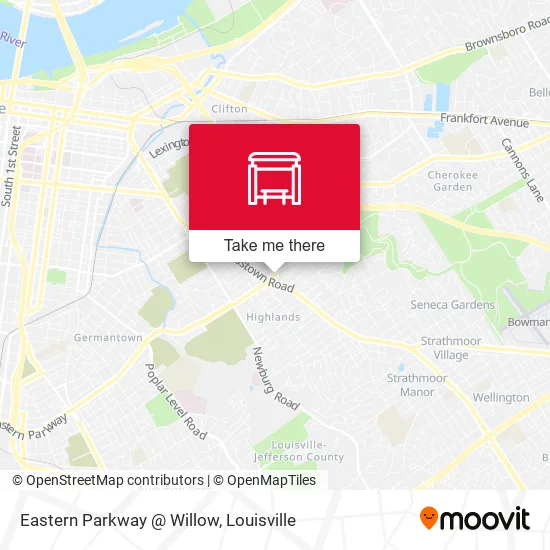 Eastern Parkway @ Willow map