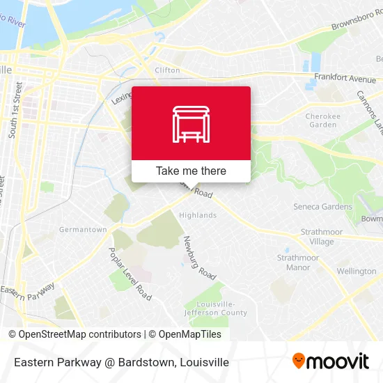 Eastern Parkway @ Bardstown map