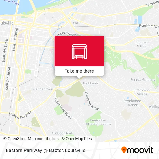 Eastern Parkway @ Baxter map