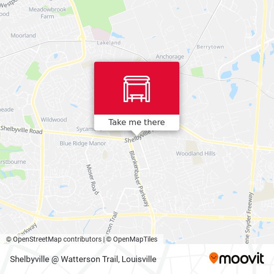 Shelbyville @ Watterson Trail map