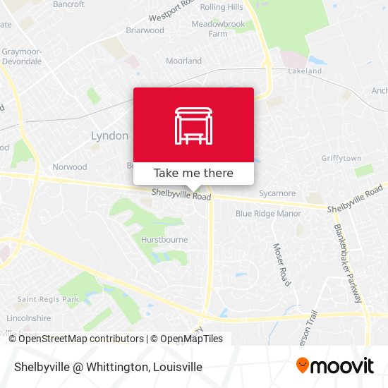 Shelbyville @ Whittington map