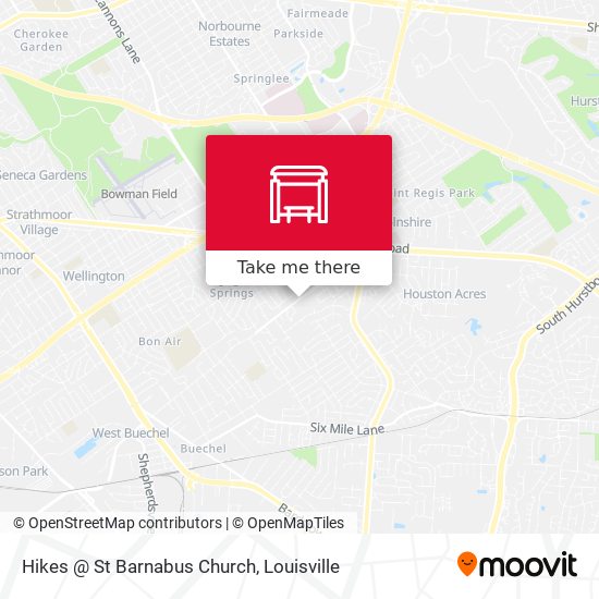 Hikes @ St Barnabus Church map