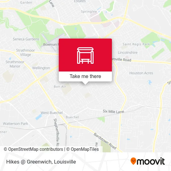 Hikes @ Greenwich map