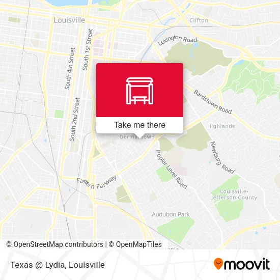 Texas @ Lydia map