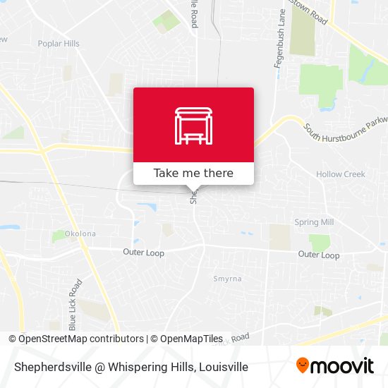 Shepherdsville @ Whispering Hills map