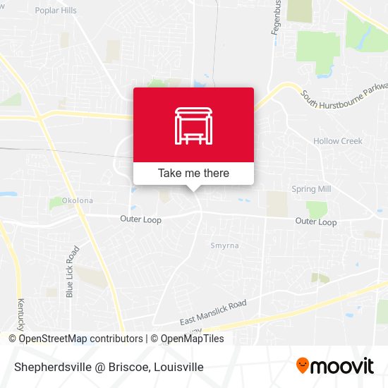 Shepherdsville @ Briscoe map