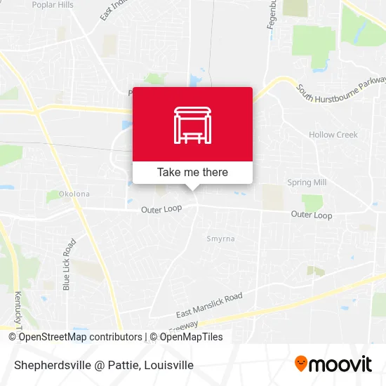 Shepherdsville @ Pattie map