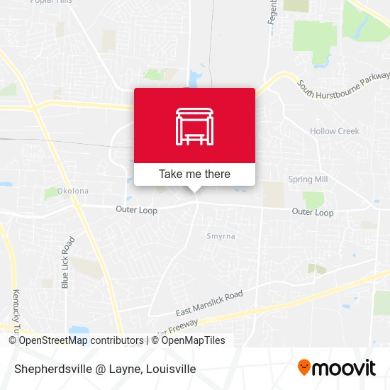 Shepherdsville @ Layne map