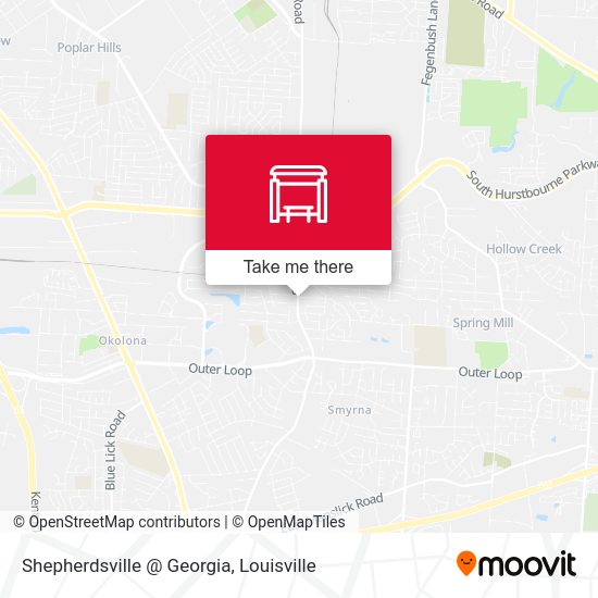 Shepherdsville @ Georgia map