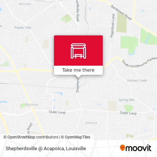 Shepherdsville @ Acapolca map