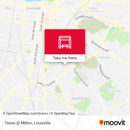 Texas @ Milton map