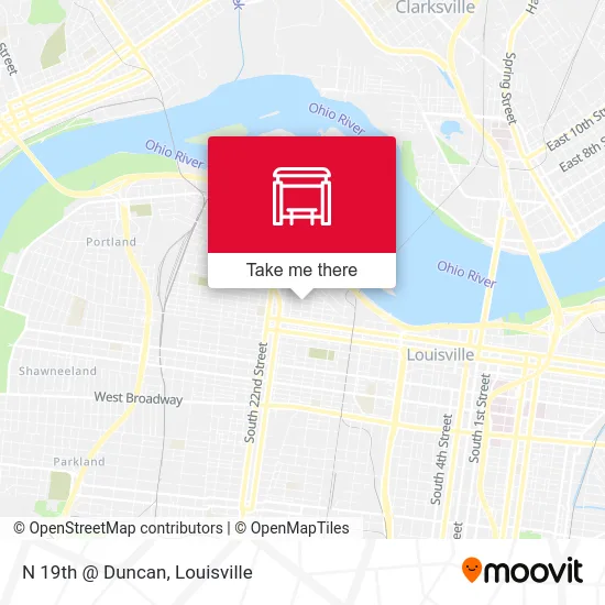N 19th @ Duncan map