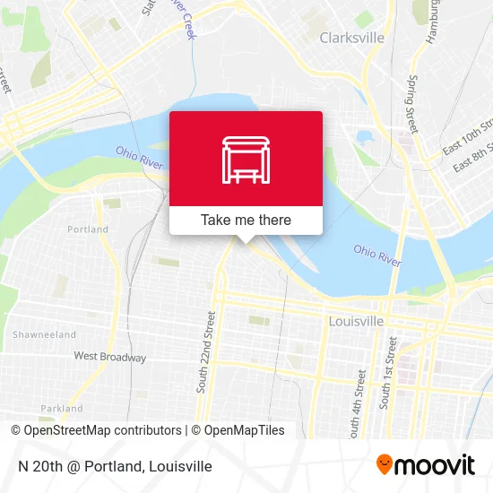 N 20th @ Portland map