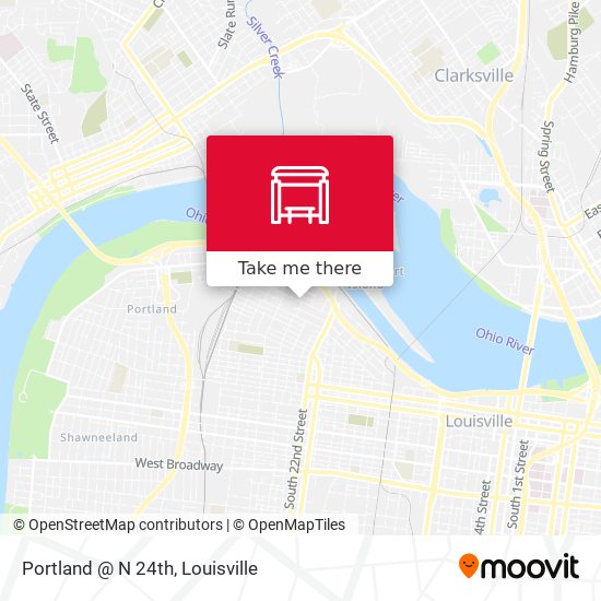 Portland @ N 24th map