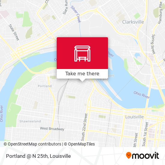 Portland @ N 25th map