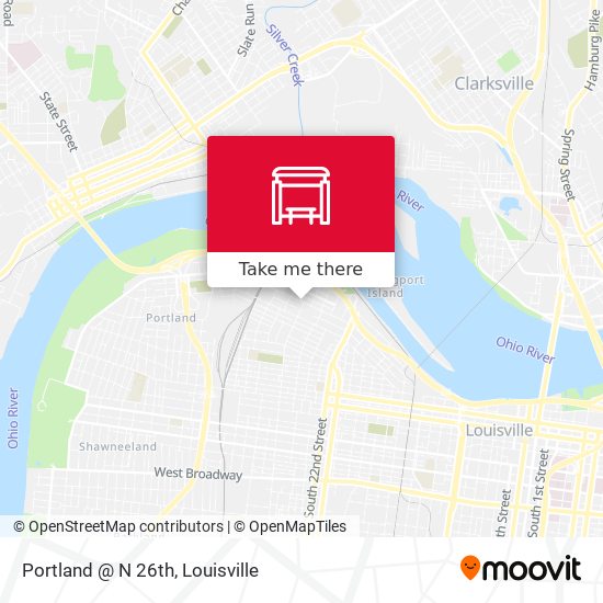 Portland @ N 26th map