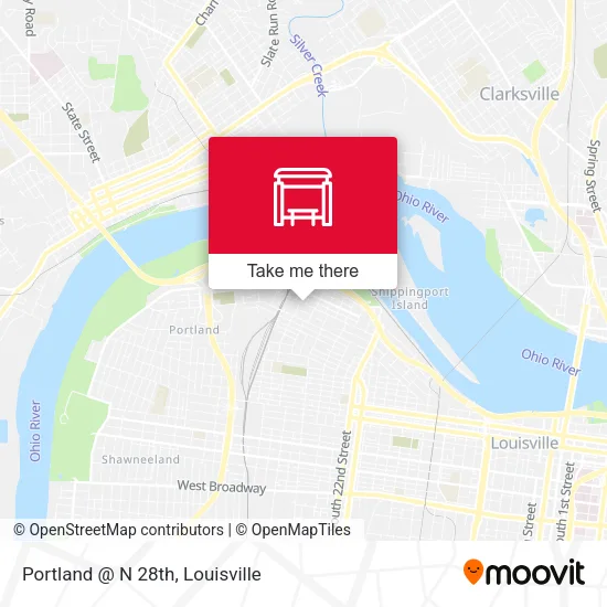 Portland @ N 28th map