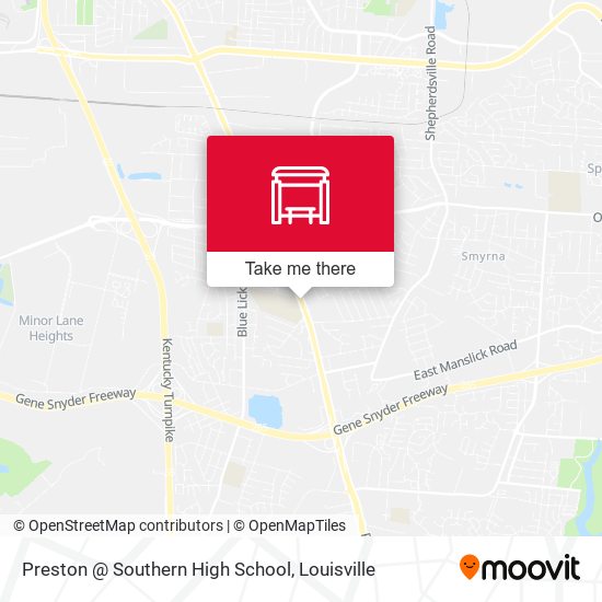 Preston @ Southern High School map