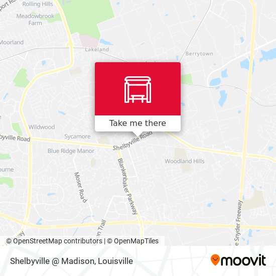 Shelbyville @ Madison map