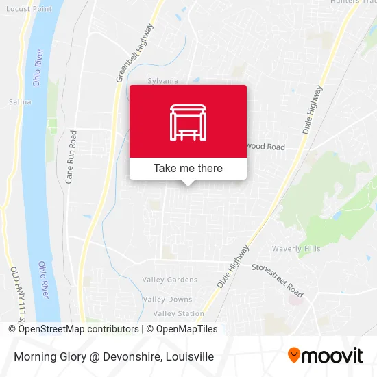 Morning Glory @ Devonshire map