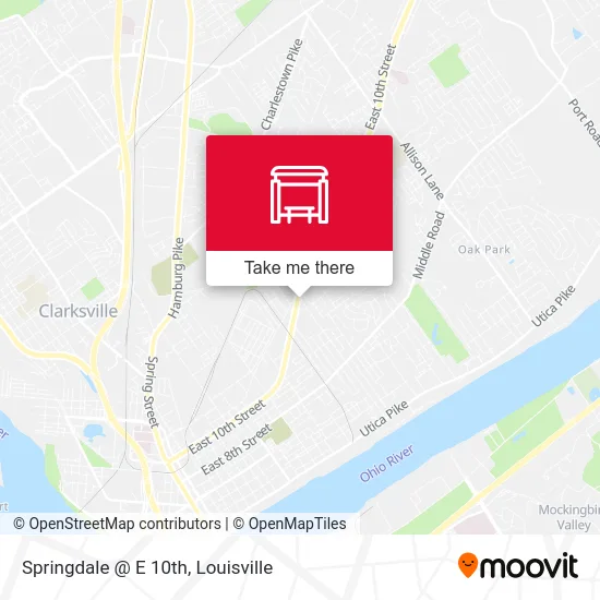 Springdale @ E 10th map