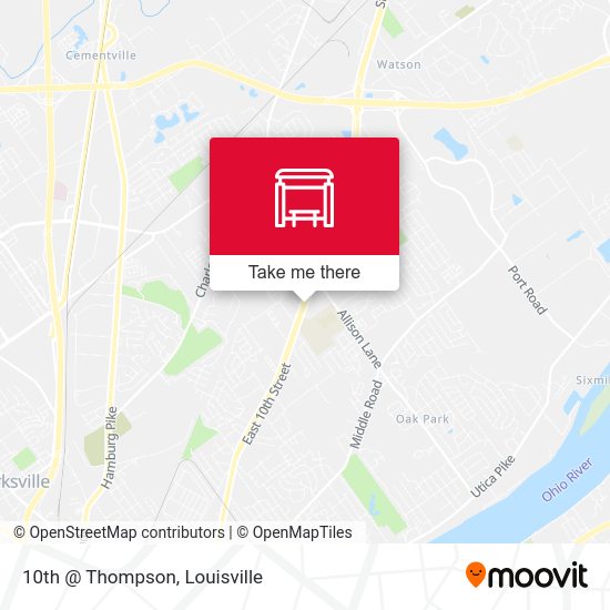 Mapa de 10th @ Thompson