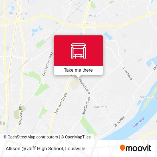 Allison @ Jeff High School map