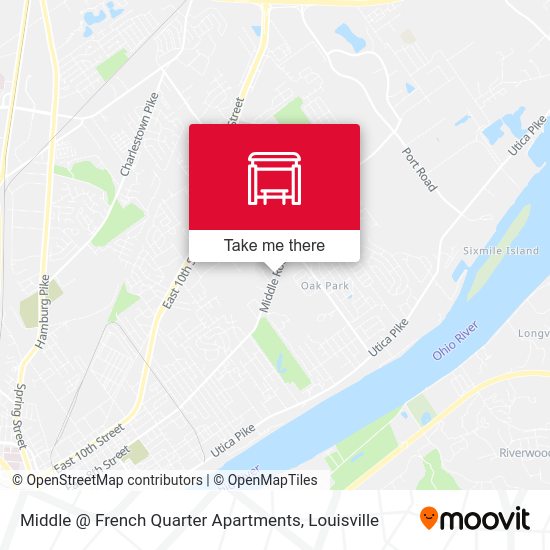 Mapa de Middle @ French Quarter Apartments