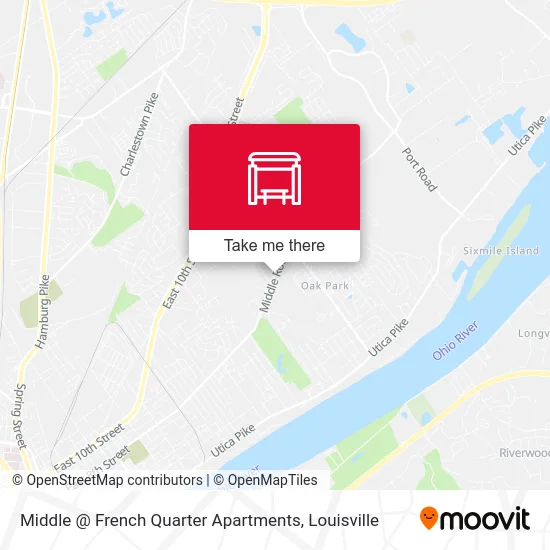 Middle @ French Quarter Apartments map