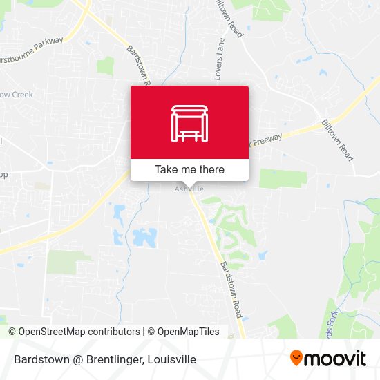 Bardstown @ Brentlinger map