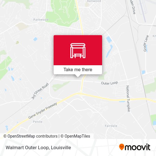Walmart Outer Loop map